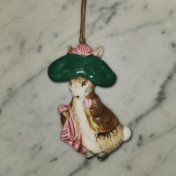 Vintage Schmid Beatrix Potter “Benjamin Bunny” Ornament – Japan - Picture 2 of 4